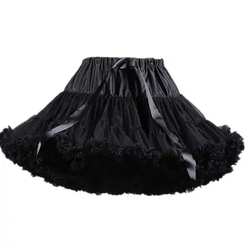 Сексуальная собранная романтическая женская 3-слойная плиссированная нижняя юбка-пачка из тюля, пышная юбка для косплея на вечеринку