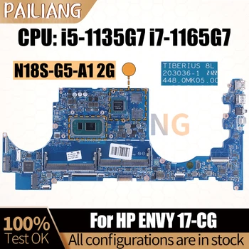 Для HP ENVY 17-CG Материнская плата ноутбука LA-J504P i5-1135G7 i7-1165G7 N18S-G5-A1 2G M15202-601 M15201-601 Материнская плата Ноутбука
