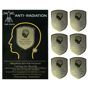 Наклейки для мобильных телефонов с защитой от радиации, 6 штук, Электрическая защита на 360 градусов для мобильных телефонов, радио, планшетов и ноутбуков