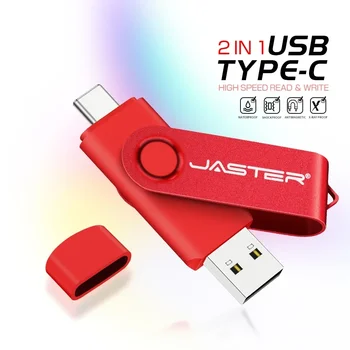 Металлический Флэш-Накопитель SHANDIAN 2 в 1 USB 2.0 и Type C OTG Pen Drive 8 ГБ Пластиковый 64 ГБ 32G Флешка U Диск Бизнес-подарок Водонепроницаемый