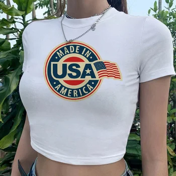 США, хиппи, фея гранж, yk2, укороченный топ для девочек, эстетическая готическая уличная одежда, футболка