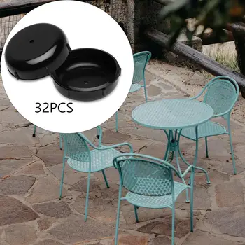 32 Предмета мебели для патио Легко скользят по 1,5-дюймовым ножкам уличных стульев круглой формы