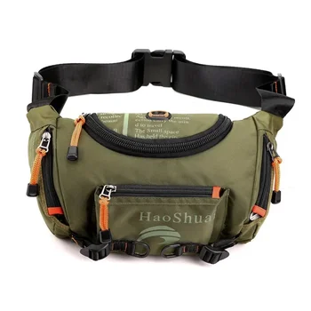 Нагрудная сумка, мужская спортивная многофункциональная сумка, цилиндрическая сумка-мессенджер, водонепроницаемая тактическая сумка через плечо