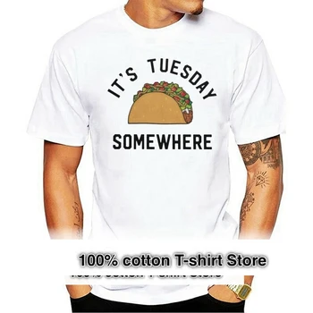 Футболка Taco Tuesday Lovers американского размера S-6XL, потрясающая футболка из натурального хлопка