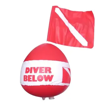 Поплавок для дайвинга с флажком для подводного плавания с маской и сигнализацией поверхности для пляжного дайвинга