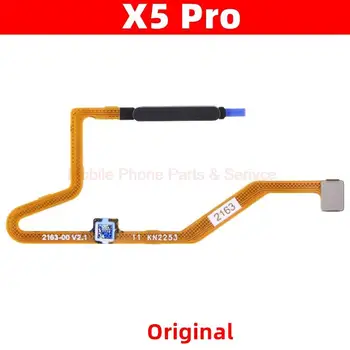 Оригинал для Xiaomi Poco X5 Pro Кнопка включения Гибкий кабель Датчик отпечатков пальцев Распознавание сканера Запчасти для гибкого кабеля