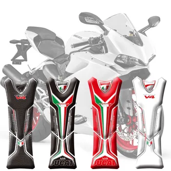 Для Ducati Panigale V4 1100 2018 Наклейка На Бак Мотоцикла Наклейки 3D Накладка На Бак Наклейка С Рыбьей Костью Защита Накладки На Бак