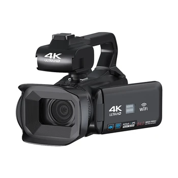 64-Мегапиксельная видеокамера Домашняя видеокамера для трансляции на Youtube с поворотным 4,0-дюймовым сенсорным экраном Профессиональная цифровая камера