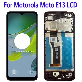 6,5“Новый Для Motorola Moto E13 ЖК-дисплей Экран Дисплея Сенсорная Панель Digiziter В Сборе Для Motorola Moto E13 ЖК-Дисплей С Рамкой