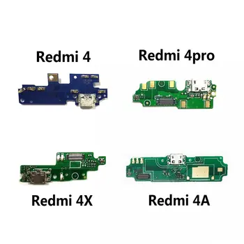 USB-порт для зарядки, разъем для док-станции, плата для зарядки, гибкий кабель с микрофоном для Xiaomi Redmi 4 Pro/ Redmi 4X 4A