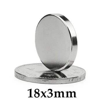 5-100шт Магнит 18x3 мм Маленький круглый магнит Сильные магниты Редкоземельный неодимовый магнит 18*3 мм