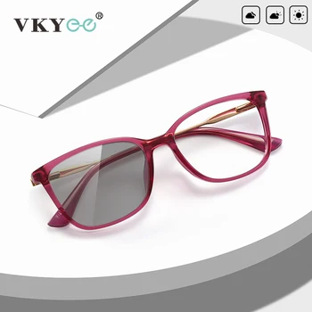 Модные классические женские очки VKYEE Минималистичный дизайн, настраиваемые очки с защитой от синего света, фотохромные 2057