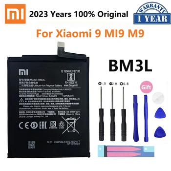 100% Оригинальный Аккумулятор Телефона Xiao Mi BM3L 3300 мАч Для Xiaomi 9 MI9 M9 MI 9 Xiaomi9 Высококачественные Сменные Батареи Бесплатные Инструменты