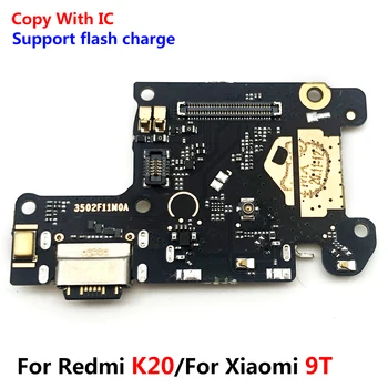 Новый USB-порт, зарядное устройство, док-станция, плата для зарядки, гибкий кабель, микрофон, плата для Xiaomi Mi 9T Pro, запчасти для Redmi K20