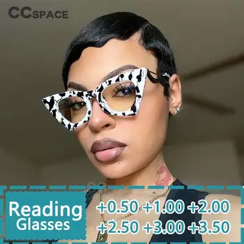 R51094 Женские сексуальные очки для чтения с кошачьим глазом+1.00 +2.00 +3.00 Женские модные очки для дальнозоркости с цветной кривой ножкой
