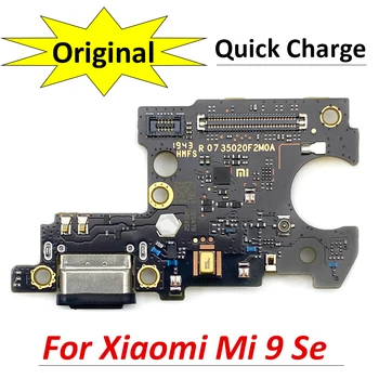 100% Оригинальная Новинка Для Xiaomi Mi 9 Mi9 Se USB Порт Для Зарядки Микрофона Док-станция для подключения Микрофона Плата Гибкий Кабель Запчасти для Ремонта