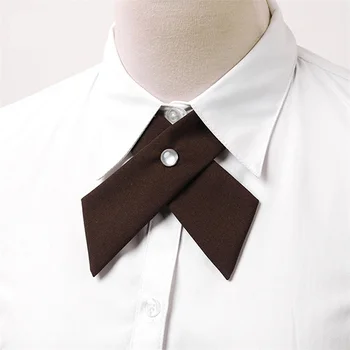 Новый сине-черный однотонный галстук-бабочка из полиэстера в форме креста, модные универсальные аксессуары для студенческих деловых вечеринок и банкетов