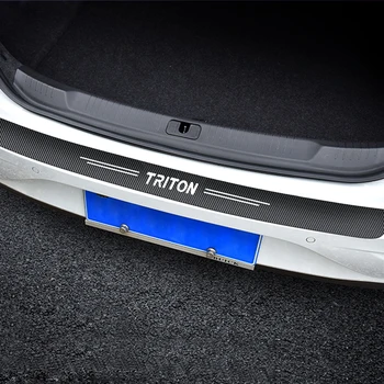 Автомобильные наклейки из углеродного волокна в багажнике автомобиля 1шт для автомобиля Mitsubishi TRITON Car