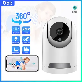 DBIT 360 ° Wifi Surval-камера 2-Мегапиксельная PTZ Радионяня Icsee CCTV Security Protection HD Камера ночного видения для наблюдения