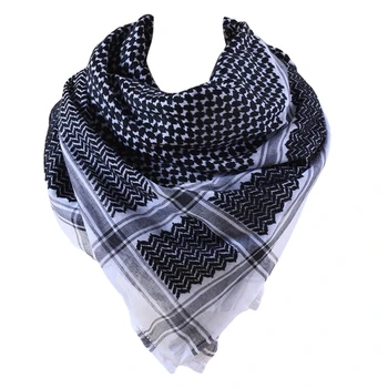 Модная шаль-шарф с клетчатым рисунком для мужчин и женщин из дышащего хлопчатобумажного белья, идеально подходящего для активного отдыха