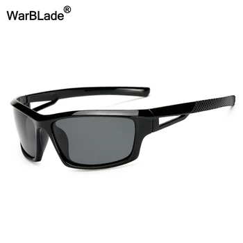 Брендовые поляризованные солнцезащитные очки, мужские квадратные солнцезащитные очки, мужские пластиковые очки для вождения, женские Gafas Unisex UV400 Vintage 1008 WarBLade