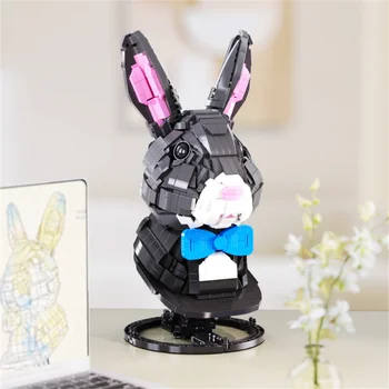 Строительные Блоки 3D Животное Кролик Модель Кирпичи Украшения Дома Игрушки Для Подарка На День Рождения