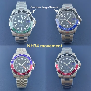 2022 Новые роскошные мужские часы GMT Automatic Machinery с 40-мм керамическим безелем, юбилейный ремешок, сапфировые водонепроницаемые часы GMT Watch для мужчин