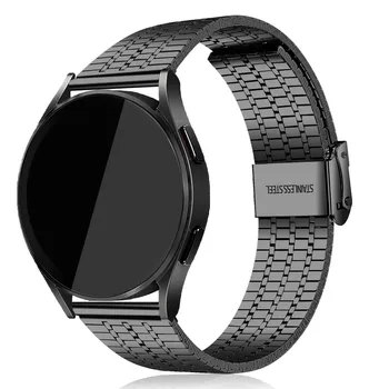 Ремешок из Нержавеющей Стали Для Samsung Galaxy Watch 5 4 6 44мм 40мм 5Pro 6 Classic Active 20мм 22мм Браслет Huawei 4 GT 3 2 Pro Band
