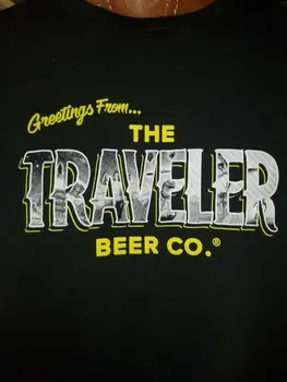 ПРИВЕТ от... The Traveler Beer Company, черная футболка 2XL, Burlington VT