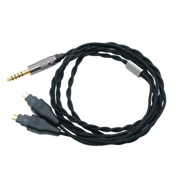 Сбалансированный кабель для наушников 4,4 мм, кабель DIY для Sennheiser HD580 HD600 HD650 HD660S, кабель для обновления наушников