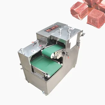 Небольшая промышленная машина для нарезки свежего мяса кубиками Высококачественная машина для нарезки мяса кубиками из нержавеющей стали