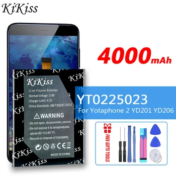 KiKiss 4000 мАч YT0225023 Сменный аккумулятор для Yotaphone 2 YD201 YD206, аккумулятор большой емкости для Yota phone 2