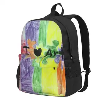 Искусство моего сердца - Автор Оливия Дж. Школьные сумки для девочек-подростков, Дорожные сумки для ноутбуков