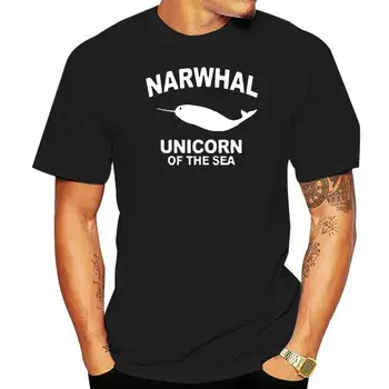 Летняя Повседневная Мужская футболка Хорошего качествасмешная футболка Narwhal VEGAN Vegetarian ANIMAL RIGHTS Save The Whales Детская ФУТБОЛКА